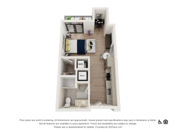SJ Floor Plan at The Baxly, Savannah, GA, 31401