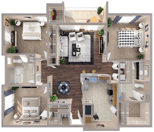 3 bed 2 bath A at The Fenwick Apartments, Texas 77396