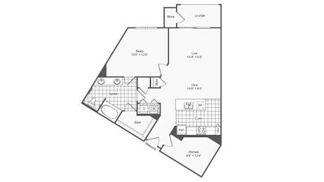 1 bed 1 bath I at The Hendrix, Georgia