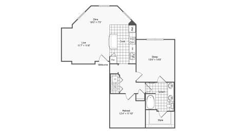 1 bed 1 bath K at The Hendrix, Atlanta, GA