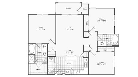 3 bed 2 bath at The Hendrix, Atlanta
