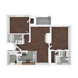 B5 Floor Plan at The Ambrose, Houston, TX, Texas