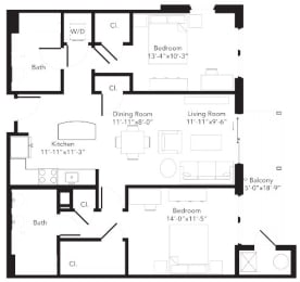  Floor Plan B3