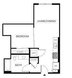 A black and white drawing of a floor plan for a home.