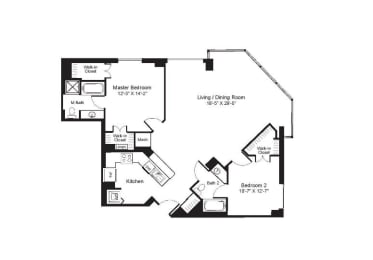 the floor plan of the upper level of a bedroom house