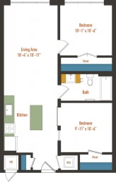 a blueprint of a floor plan of a house