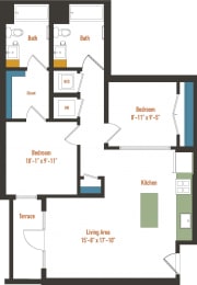 a blueprint of a floor plan of a house