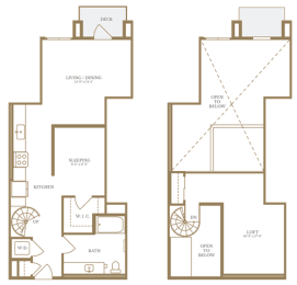  Floor Plan Studio Loft-3B