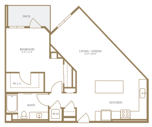 a floor plan of a house with an attic floor and a staircase