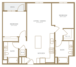  Floor Plan 2 Bed/2 Bath-11A