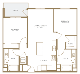  Floor Plan 1 Bed/1 Bath Loft-8B