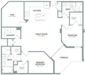 a blueprint of a floor plan of a house