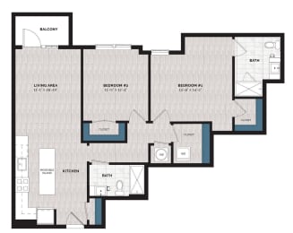 4 bedroom floor plan  apartments in brickell  the nexus