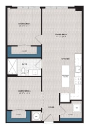 a blueprint of a floor plan of a building