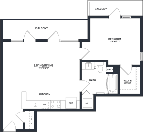 a floor plan of a house with an open floor plan