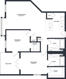 a blueprint of a floor plan of a house