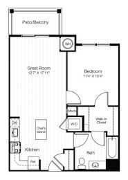1 bedroom apartment with patio/balcony allure mineola