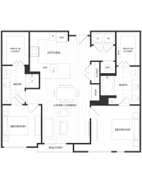 a black and white floor plan of a house