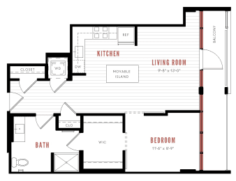 a floor plan of a house with an open floor plan with bedrooms and a bathroom