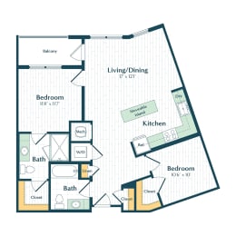 the apartments floor plan 2 bedroom 2400 sq ft