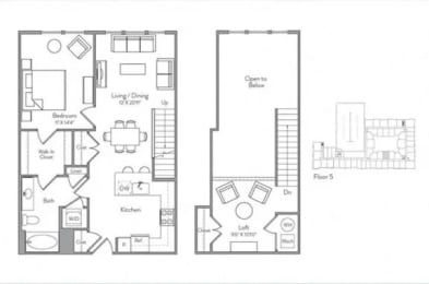 the second and third floors of a house plan with bedrooms
