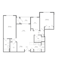 the floor plan of the apartments