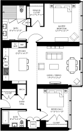 floor plan of the first level of the house including the garage