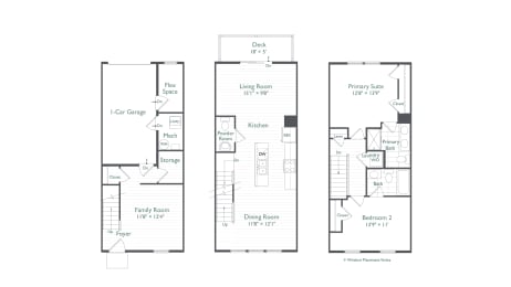 The Addison Floor Plan at The Retreat at Brandywine Crossing, Maryland, 20613