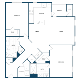 a blueprint of a floor plan of a residence