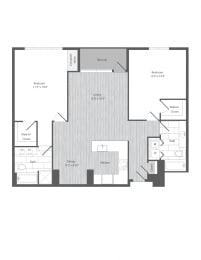 2 bedroom apartments near Merrifield VA