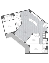 3 Bedroom, 2.5 Bathroom 1,909sq ft