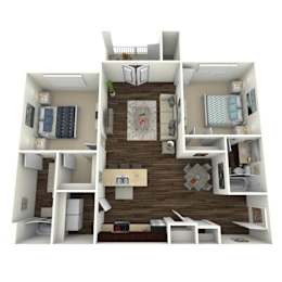 2x2A Belhaven at Concord Ridge Apartments, Concord, NC