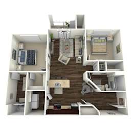 2x2b Bradley at Concord Ridge Apartments, Concord, North Carolina
