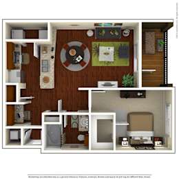 A4 Floor Plan at Terraces at Town Center, Jacksonville, Florida