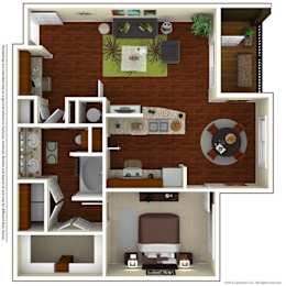 A5 Floor Plan at Terraces at Town Center, Jacksonville