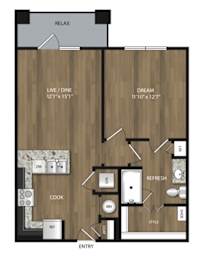 A1 704 SQ FT  at Magnolia Grove Apartments, Texas, 75160