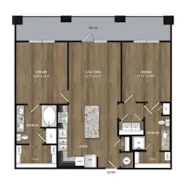 B2 1106 SQ FT at Magnolia Grove Apartments, Texas