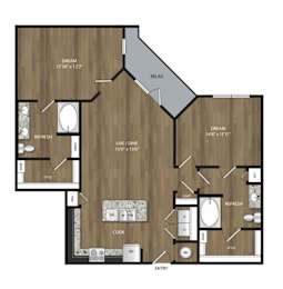 B4 1223 SQ FT at Magnolia Grove Apartments, Texas