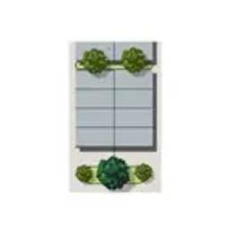 a window sill with green plants on it