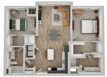 2A Floor Plan at The Westlyn, West Saint Paul, MN