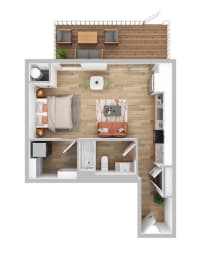 bedroom floor plan an aerial view of the closet