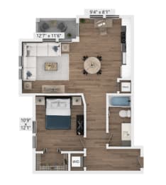 A2 Floor Plan at Azalea, Florida, 33619