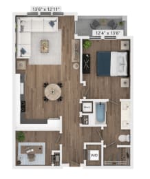 A4 Floor Plan at Azalea, Tampa, FL