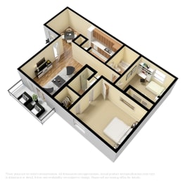 2 bed 1.5 bath B at Diamond  Trail Apartments, Oklahoma City, OK, 73112