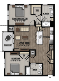 2 Bedroom Floor Plan Image