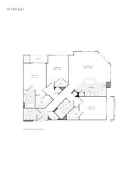 3 bed 2 bath floor plan at The Flats at Wheaton Station