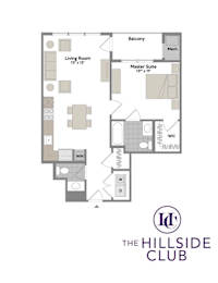 1 bed 1 bath at Hillside Club Apartments, Livingston, NJ, 07039