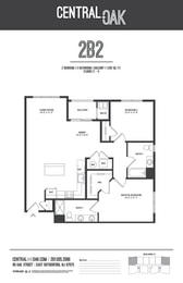  Floor Plan 2 Bedroom 2 Bathroom Apartment Home