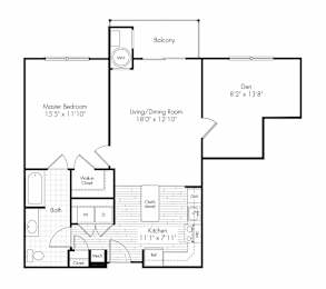 1F Floor Plan at The Reserve at Riverdale, Riverdale, New Jersey