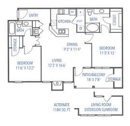 Denali w/ extension floor plan
